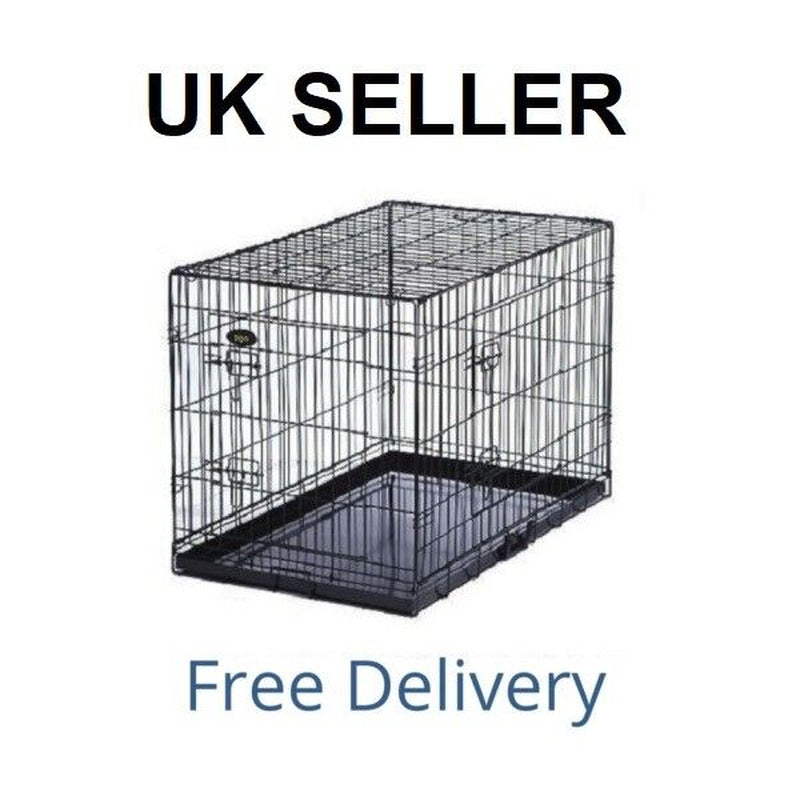 Dog Cage Puppy Training Crate Pet Carrier Small Medium Large XL XXL Metal Cages