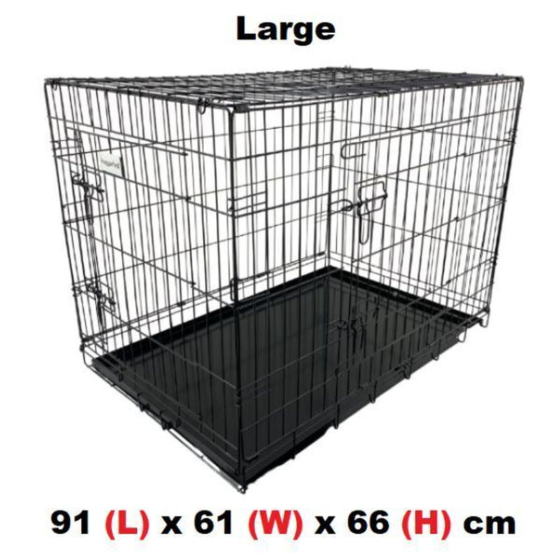 Dog Cage Puppy Training Crate Pet Carrier Small Medium Large XL XXL Metal Cages