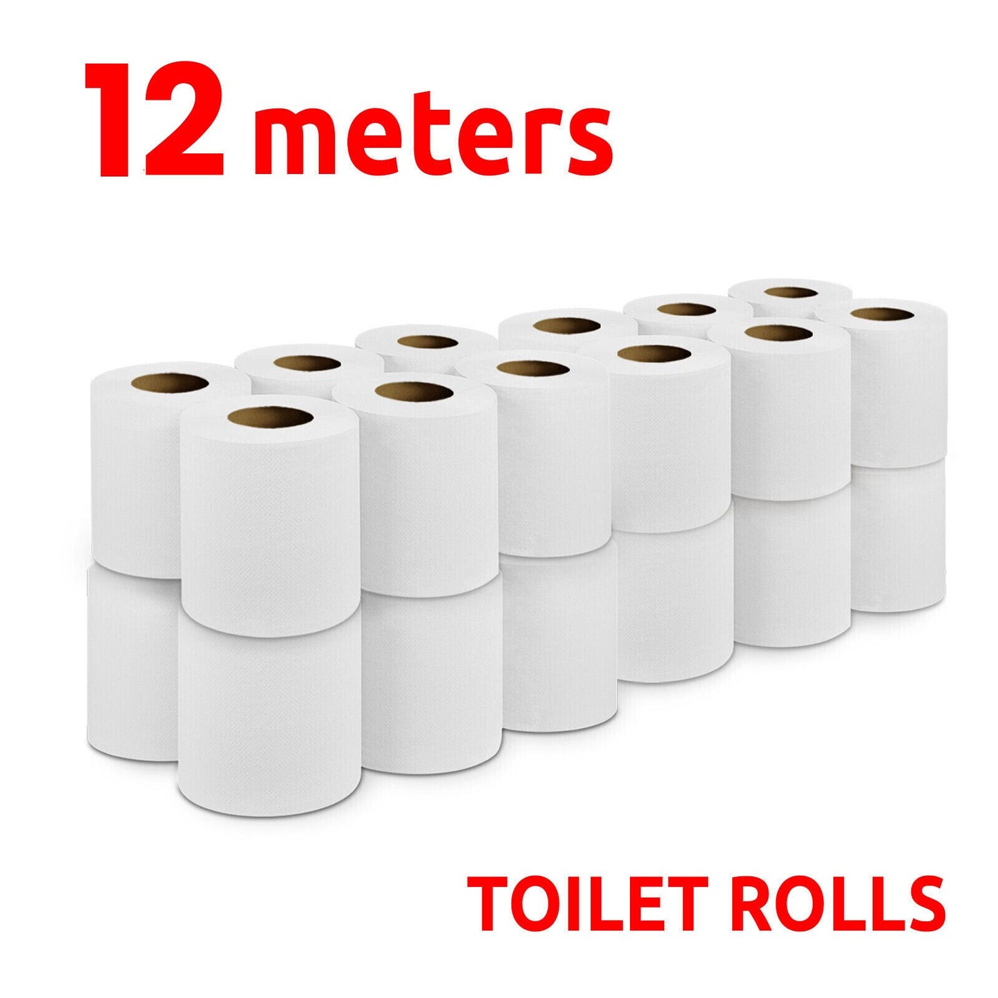 144X Luxury Toilet Rolls Bulk Paper Soft Roll White Quilted Embossed 2Ply Tissue