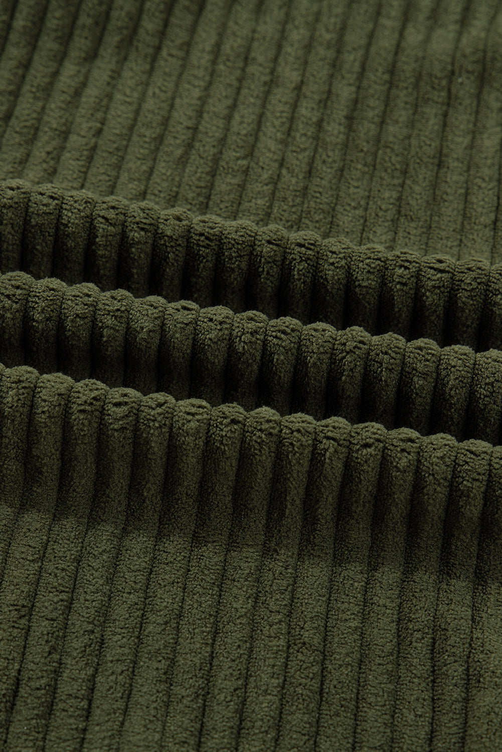 Plaid Patchwork Sleeve Button-Up Ribbed Fleece Jacket