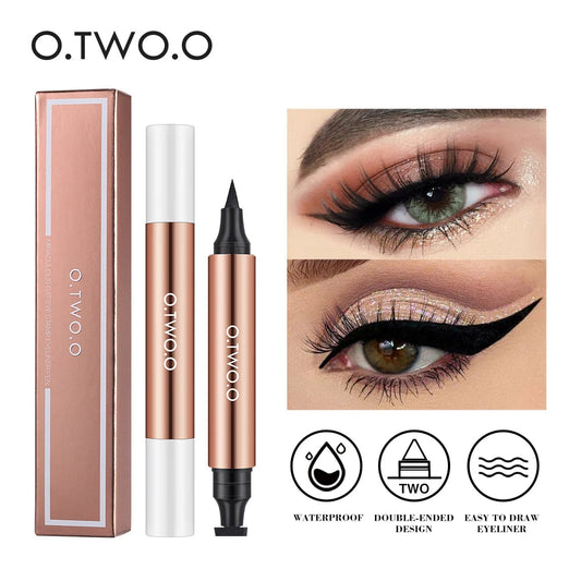 O.TWO.O Eyeliner Stamp Black Liquid Eyeliner Pen Waterproof Fast Dry