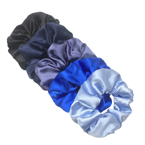 10/5pcs/lot Accessoires Women Girls Silky Satin Hair Scrunchies Solid