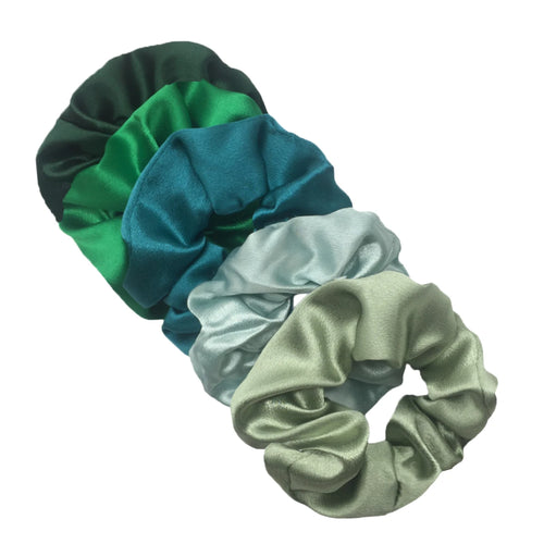 10/5pcs/lot Accessoires Women Girls Silky Satin Hair Scrunchies Solid