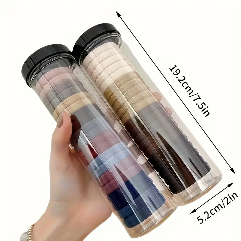 20pc Set High Elasticity Plush Fabric Hair Ties - Minimalist Style