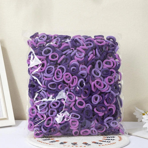 100PCS Colorful Basic Nylon Ealstic Hair Ties for Baby Girls Ponytail