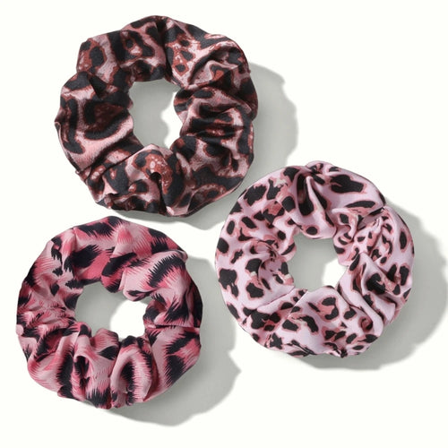 1/3/6pcs Leopard Print Scrunchies Hair Tie Rope hair Band Ponytail