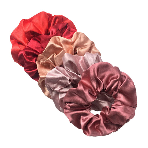 10/5pcs/lot Accessoires Women Girls Silky Satin Hair Scrunchies Solid