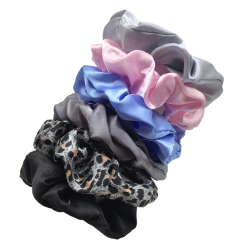 25/10//6pcs Satin Scrunchies Girls Elastic Hair Band Ponytail Holder
