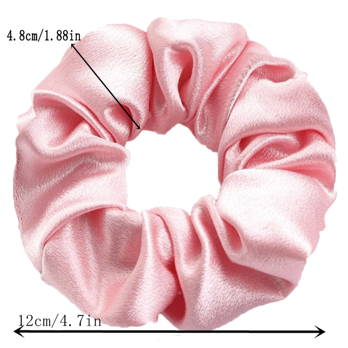 10/5pcs/lot Accessoires Women Girls Silky Satin Hair Scrunchies Solid