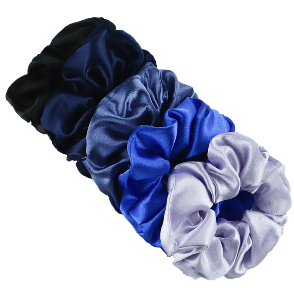 10/5pcs/lot Accessoires Women Girls Silky Satin Hair Scrunchies Solid