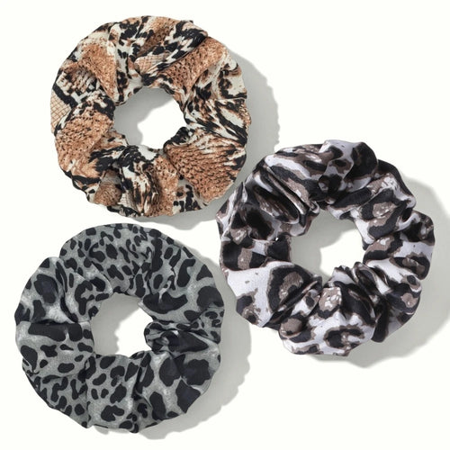 1/3/6pcs Leopard Print Scrunchies Hair Tie Rope hair Band Ponytail