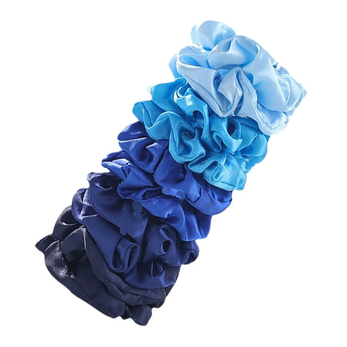 25/10//6pcs Satin Scrunchies Girls Elastic Hair Band Ponytail Holder