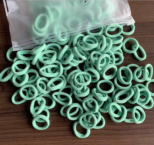 50/100Pcs Hair Bands for Children Colorful Nylon Scrunchie Hair Ties