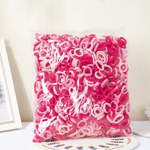 100PCS Colorful Basic Nylon Ealstic Hair Ties for Baby Girls Ponytail