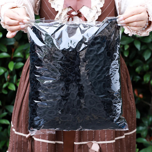 50PCS Colorful Basic Nylon Ealstic Hair Ties for Girls Ponytail Hold