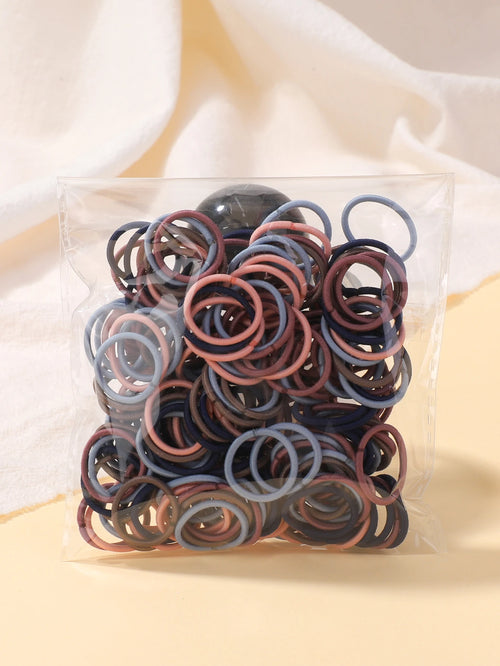 100 Pcs/Lot 2cm Hair Ties Gum Colorful Nylon Rubber Band Rope Doll