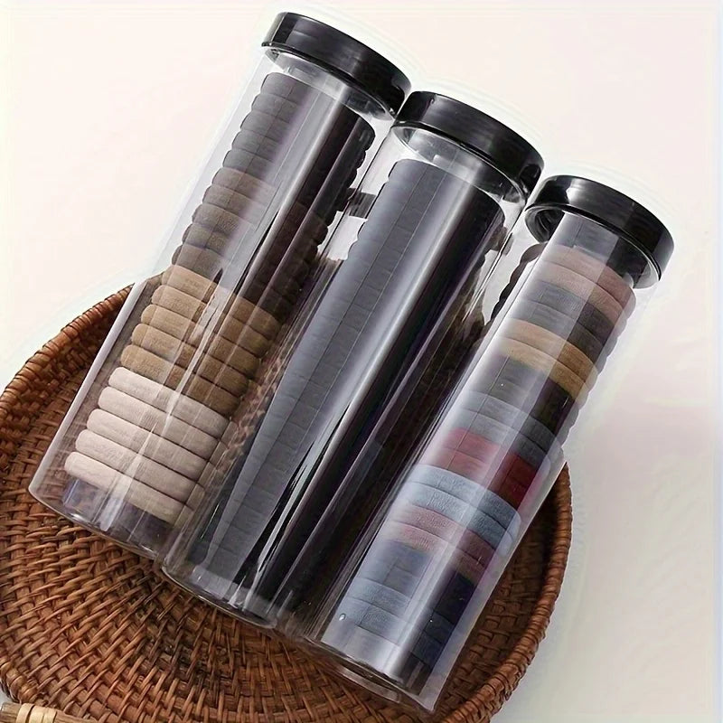 20pc Set High Elasticity Plush Fabric Hair Ties - Minimalist Style