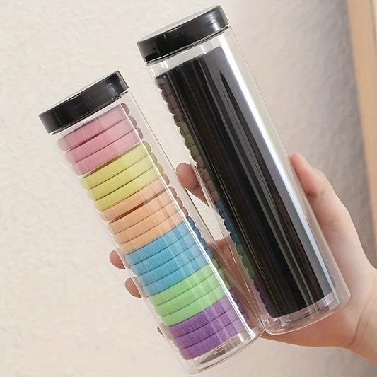 20pc Set High Elasticity Plush Fabric Hair Ties - Minimalist Style