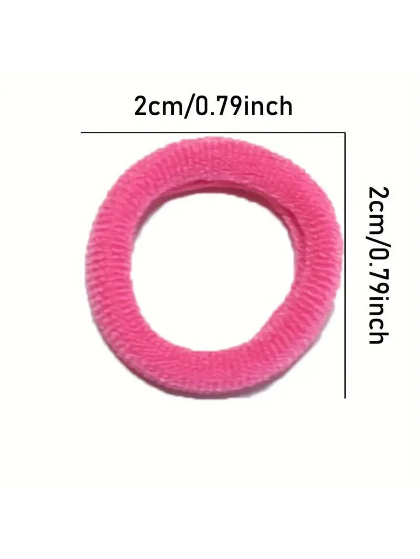 100PCS Colorful Basic Nylon Ealstic Hair Ties for Baby Girls Ponytail