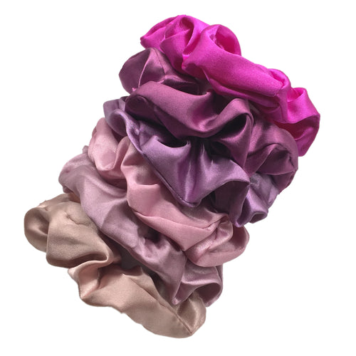 25/10//6pcs Satin Scrunchies Girls Elastic Hair Band Ponytail Holder