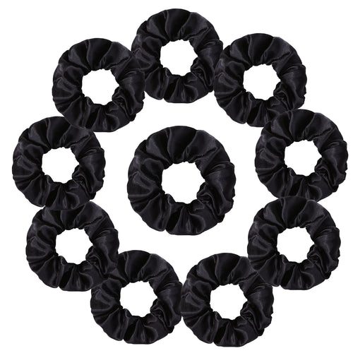 25/10//6pcs Satin Scrunchies Girls Elastic Hair Band Ponytail Holder