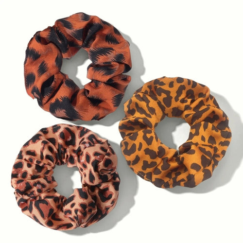 1/3/6pcs Leopard Print Scrunchies Hair Tie Rope hair Band Ponytail