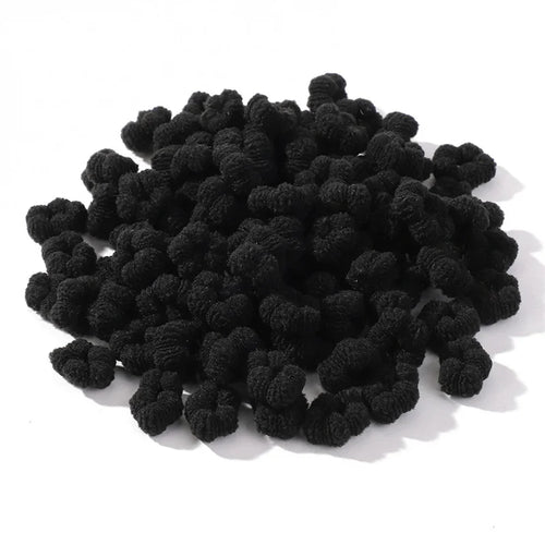 100Pcs Children Elastic Hair Bands Girls Colorful Hair Ties Ponytail