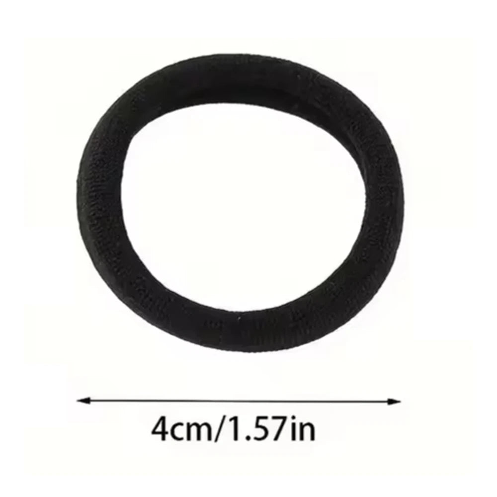 50PCS/Set New Women Girls Candy Colors Nylon Basic Scrunchie Hair Tie