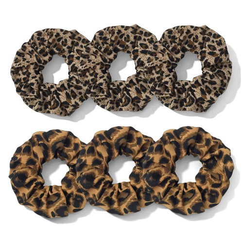 1/3/6pcs Leopard Print Scrunchies Hair Tie Rope hair Band Ponytail