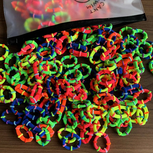 50/100Pcs Hair Bands for Children Colorful Nylon Scrunchie Hair Ties