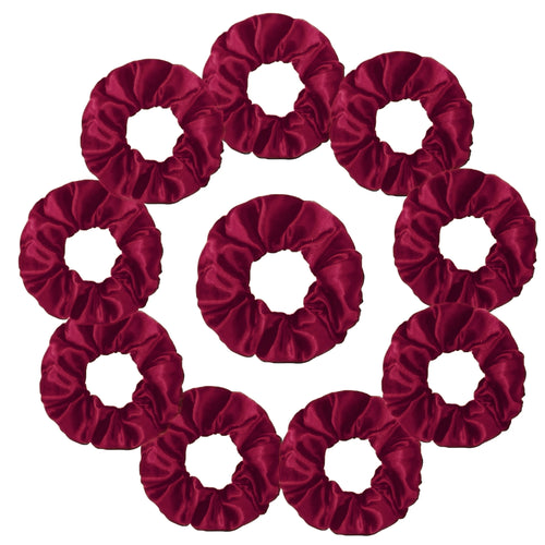 25/10//6pcs Satin Scrunchies Girls Elastic Hair Band Ponytail Holder