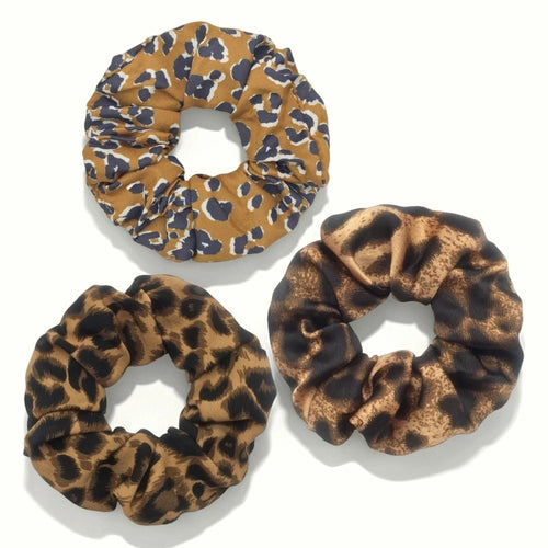 1/3/6pcs Leopard Print Scrunchies Hair Tie Rope hair Band Ponytail