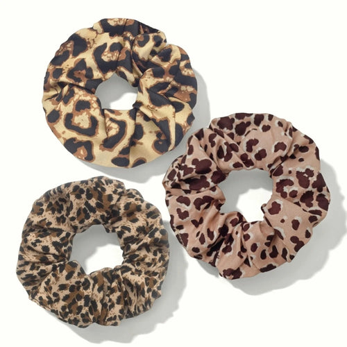 1/3/6pcs Leopard Print Scrunchies Hair Tie Rope hair Band Ponytail