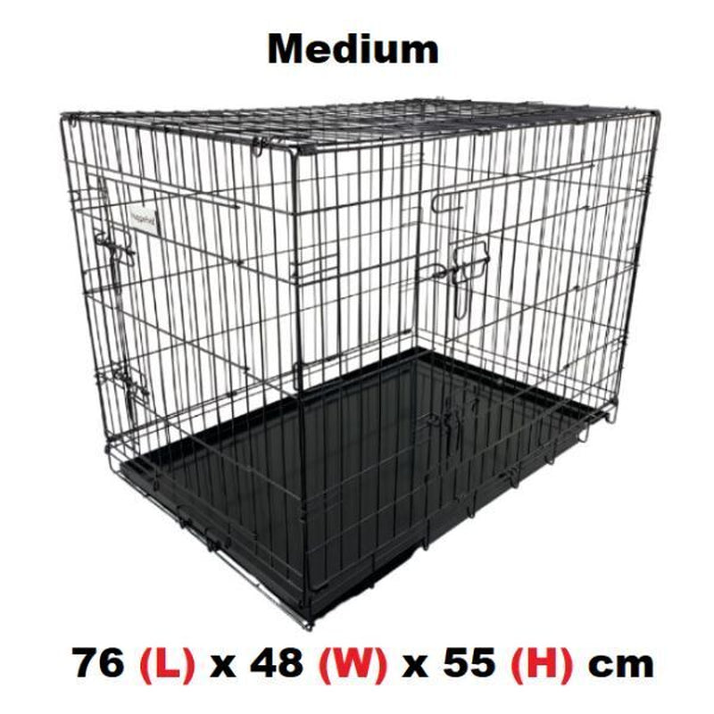 Dog Cage Puppy Training Crate Pet Carrier Small Medium Large XL XXL Metal Cages