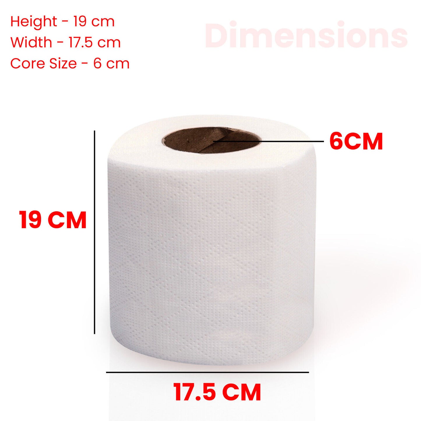 144X Luxury Toilet Rolls Bulk Paper Soft Roll White Quilted Embossed 2Ply Tissue