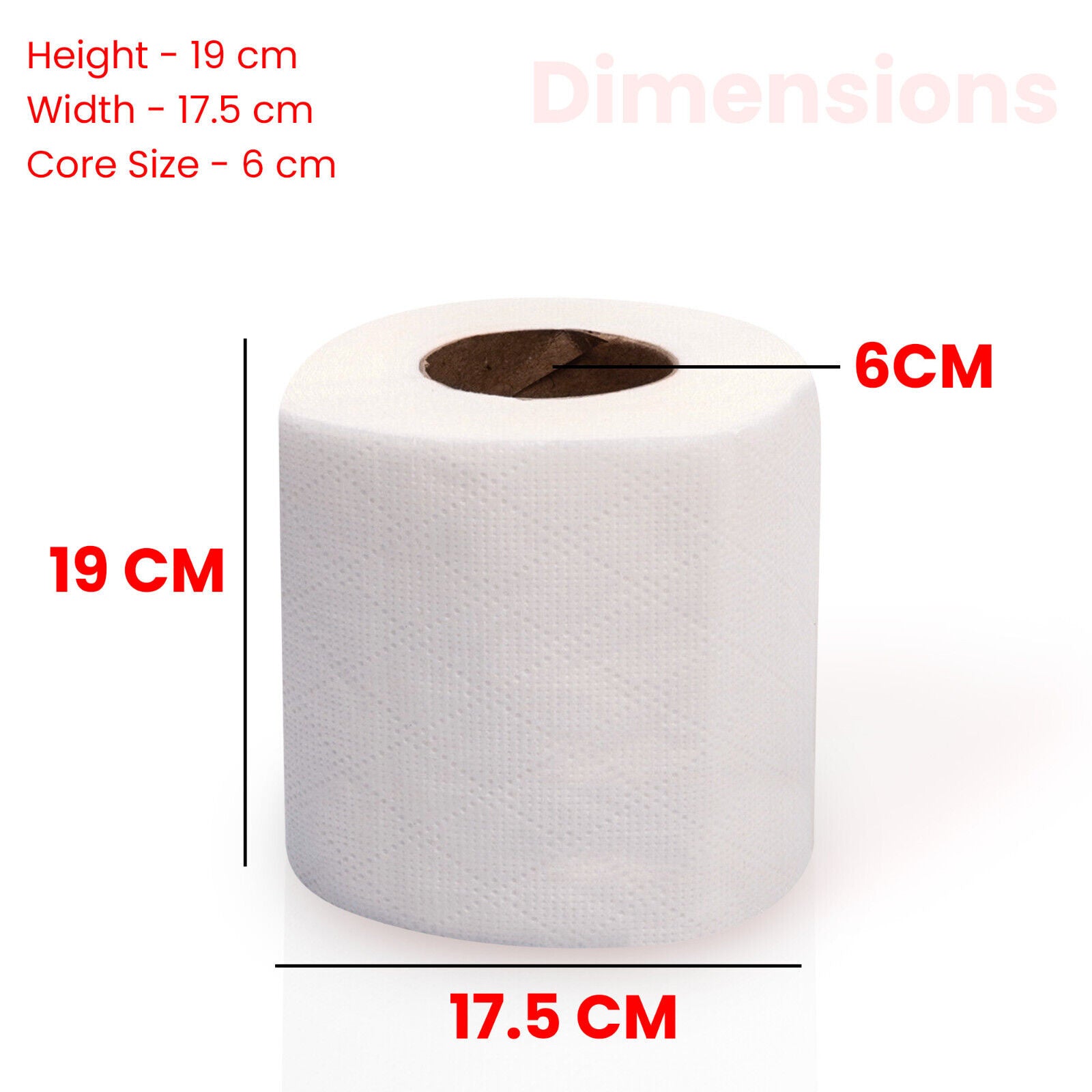 144X Luxury Toilet Rolls Bulk Paper Soft Roll White Quilted Embossed 2Ply Tissue